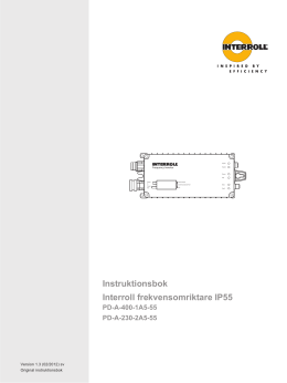 Instruktionsbok Interroll frekvensomriktare IP55