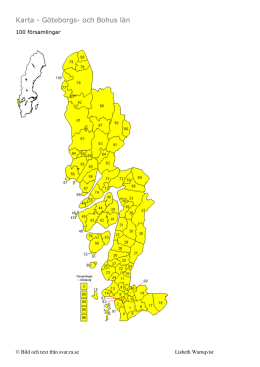 Karta - Göteborgs- och Bohus län