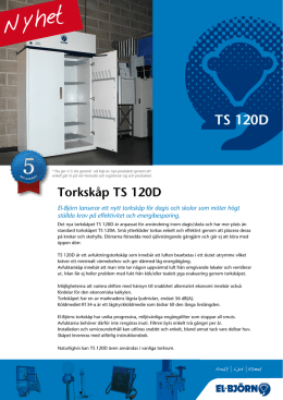 Torkskåp TS 120D - El