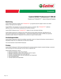 Castrol EDGE Professional V 0W-20 - Castrol