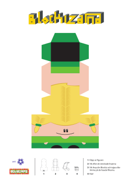 1 2 3 4 1 Klipp ut figuren 2 Vik efter de streckade linjerna 3 Vik