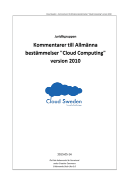 "Cloud Computing" version 2010