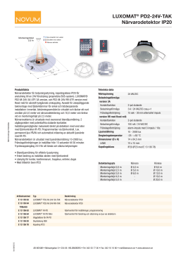 LUXOMAT® PD2-24V-TAK Närvarodetektor IP20