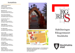 Broschyr Habilitering (667 kB, pdf) - RgRh Stockholm