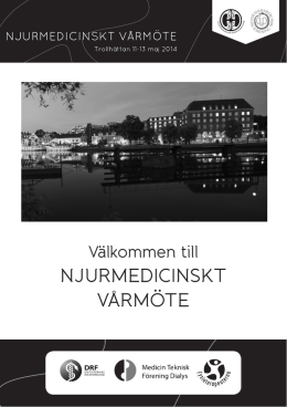 Ladda ner programboken här - Njurmedicinskt Vårmöte 2014