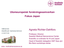 Presentation av Agneta Richter-Dahlfors, Karolinska Institutet