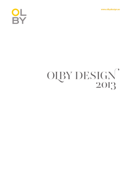 OLBY DESIGN 2013