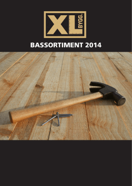 Katalog Bassortiment XL-Bygg