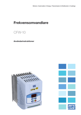 Frekvensomvandlare CFW-10