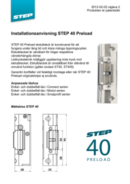STEP 40 Installations anvisning (pdf)