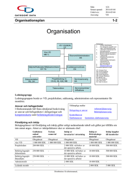 Organisationsplan - Categori Data AB