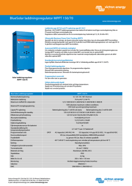 BlueSolar laddningsregulator MPPT 150/70