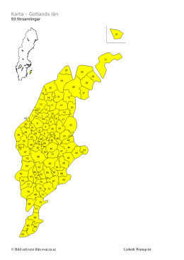 Karta - Gotlands län