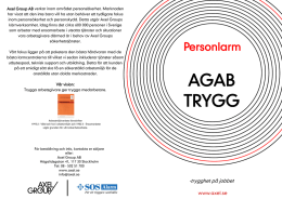 AGAB TRYGG - Axel Group Personlarm