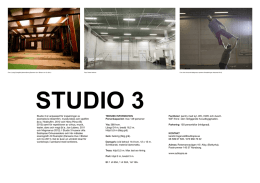 pdf: teknisk beskrivning & ritning studio 3