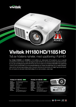 Vivitek H1180HD/1185HD
