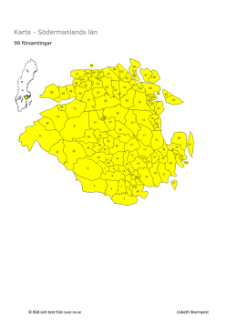 Karta - Södermanlands län
