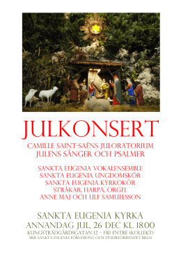 julkonsert 26 dec.pdf - S:ta Eugenia katolska församling