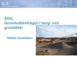Mattias Gustafsson presentation SGU