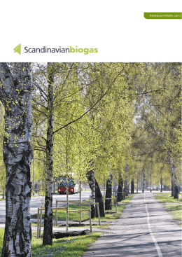 ÅRSREDOVISNING 2013 - Scandinavian Biogas