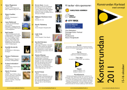 2011 15-16 oktober - Konstrundan Karlstad