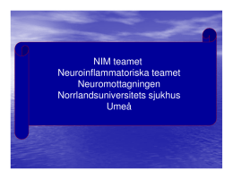 NIM teamet, Norrlands universitetssjukhus