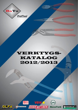 VERKTYGS- KATALOG 2012/2013