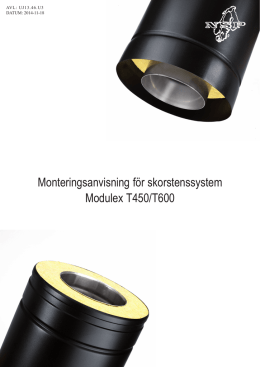 Modulex T450/600 Monteringsanvisning