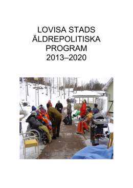 Äldrepolitiskt program 2013-2020