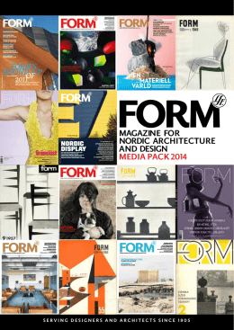 magazine for nordic architecture and design media pack 2014