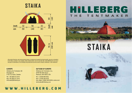 STAIKA - Hilleberg The Tentmaker
