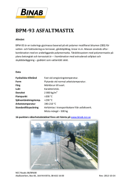 BPM-93 ASFALTMASTIX - BINAB