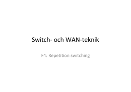 Switch-‐ och WAN