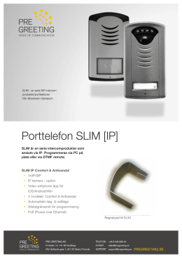 Porttelefon SLIM [IP]