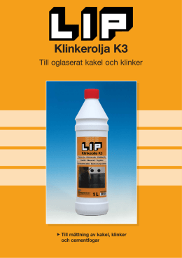 LIP Klinkerolja K3