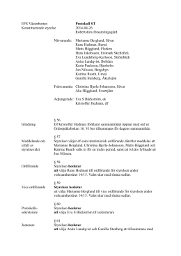 Protokoll distriktsstyrelsen april 2014