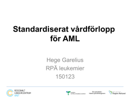 Standardiserat vårdförlopp för AML