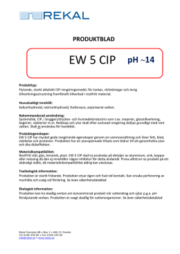 EW 5 CIP pH ~14 - Rekal Svenska AB