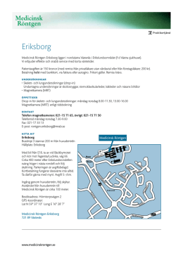 (pdf, 130 kB) Kontaktinfo och karta för Eriksborg