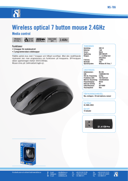 Wireless optical 7 button mouse 2.4GHz