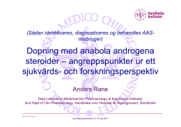 Dopning med anabola androgena steroider