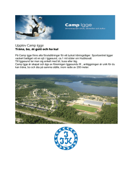 Upplev Camp Igge