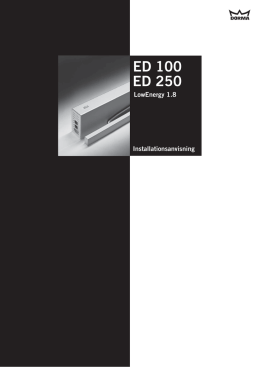 Installation instruction ED 100LE SE V1.8 (20.013.20-6)