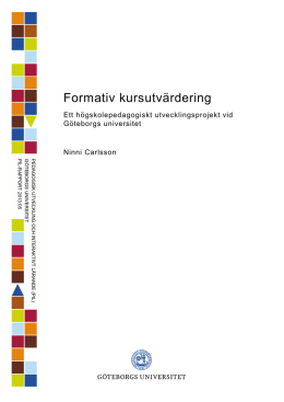 PIL-rapport 2013:05 - Göteborgs universitet