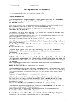 1 List of publications - Charlotte Ling Original publications