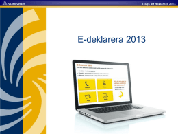 E-deklarera 2013