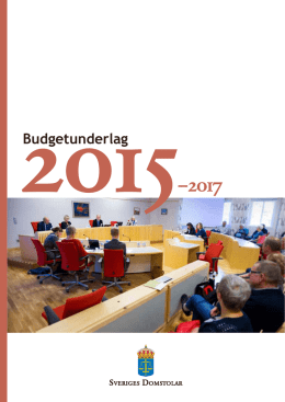 Budgetunderlag 2015-2017