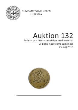 Auktion 132 - Pollett - Numismatiska Klubben i Uppsala