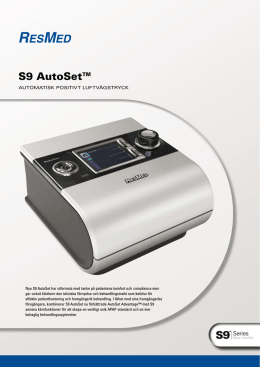 S9 AutoSet™ - Resmed Webshop