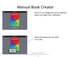 Manual Book Creator - Skoldatateket Kungsbacka
